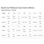 Buell Wetsuit Size Chart - Mens